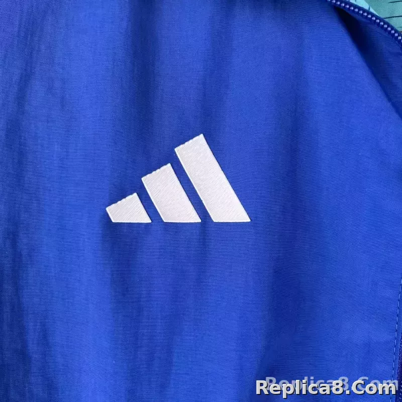 2023-2024 Algeria National Reversible Windbreaker Blue Soccer Jersey 1:1 Thai Quality - detail