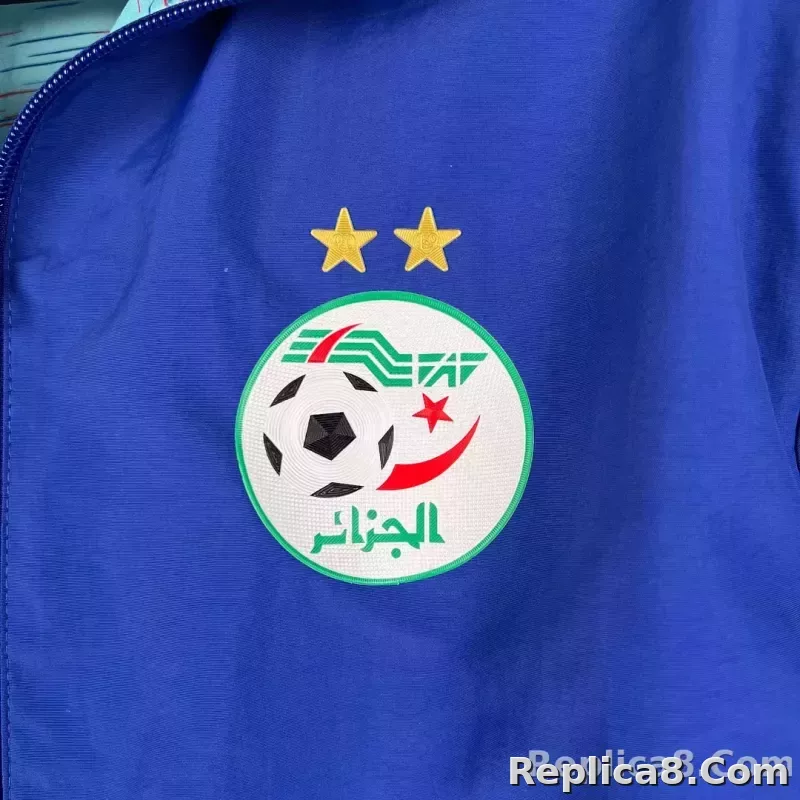 2023-2024 Algeria National Reversible Windbreaker Blue Soccer Jersey 1:1 Thai Quality - detail