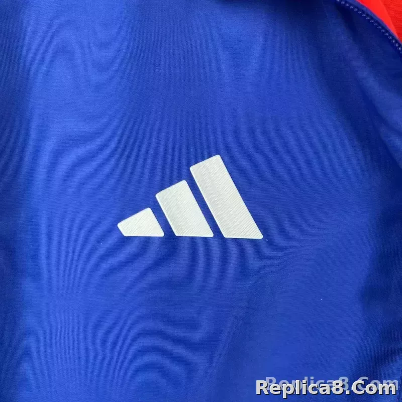 2023-2024 Flamengo Casual Reversible Windbreaker（Blue-red）Soccer Jersey 1:1 Thai Quality - detail