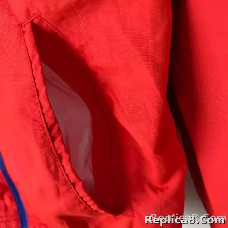 2023-2024 Flamengo Casual Reversible Windbreaker（Blue-red）Soccer Jersey 1:1 Thai Quality - detail