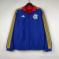 2023-2024 Flamengo Casual Reversible Windbreaker（Blue-red）Soccer Jersey 1:1 Thai Quality - view 3