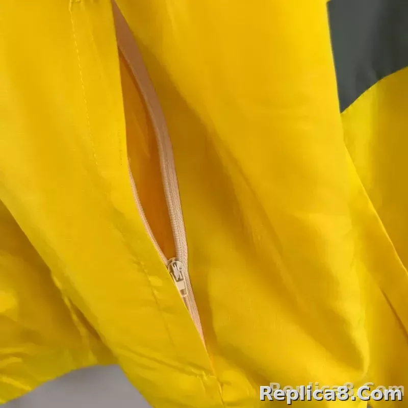 2023 Flamengo Windbreaker yellow Soccer Jersey 1:1 Thai Quality - detail