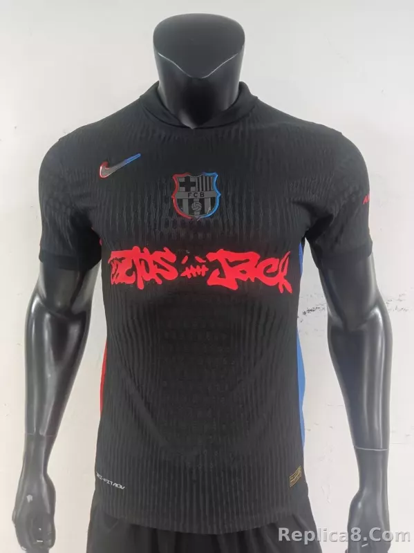 Barcelona Away Jersey Red League Ad