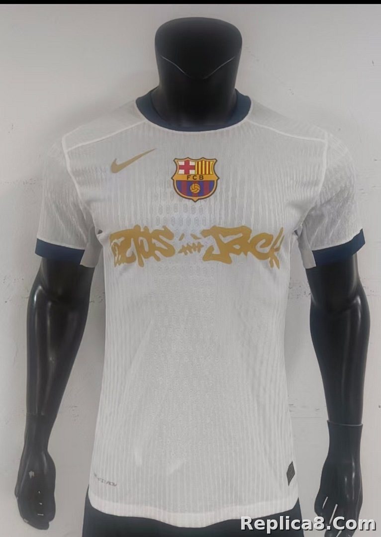 White Barcelona League Ad - detail