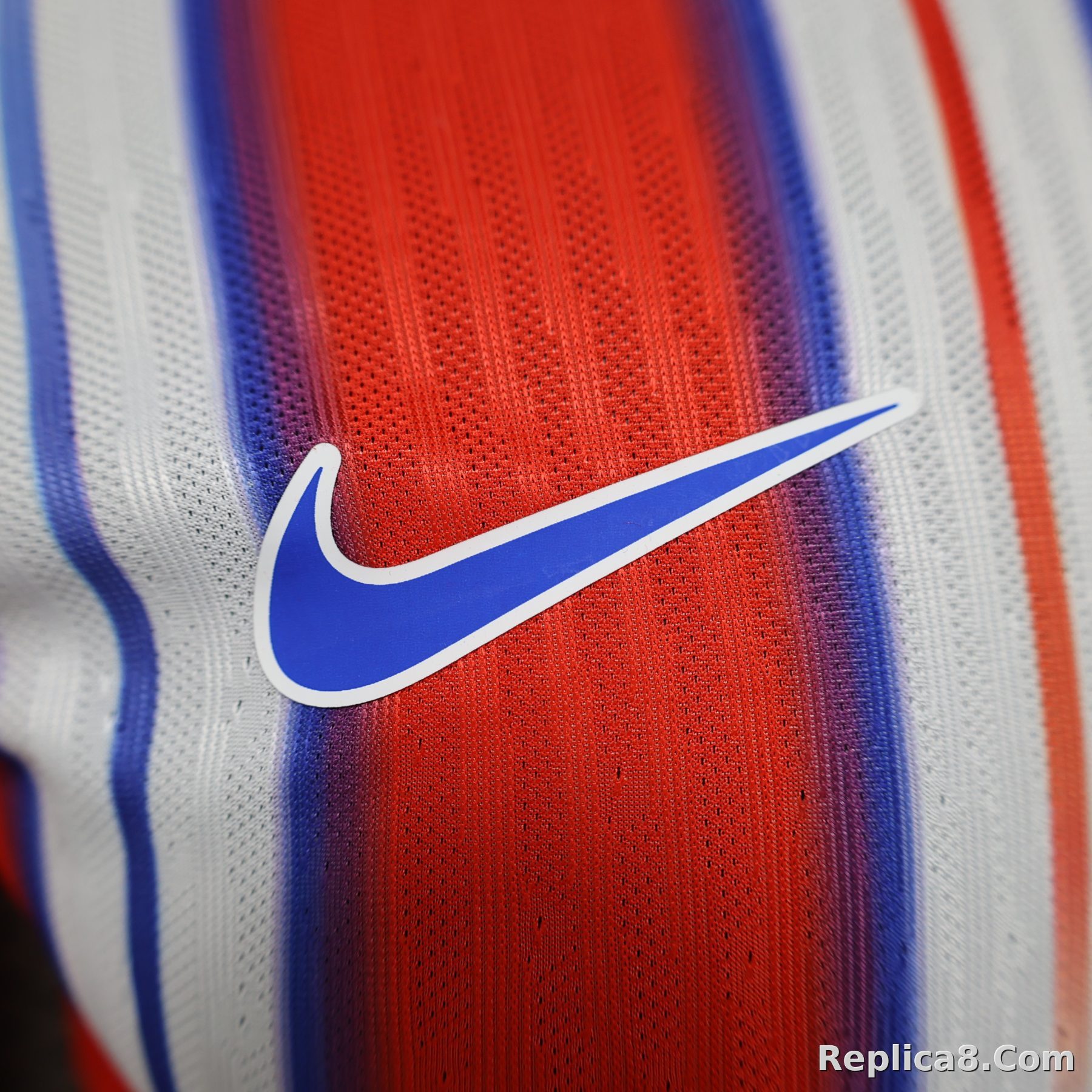 24-25 Atletico Madrid Home Soccer Jersey Player Edition Long Sleeve - detail