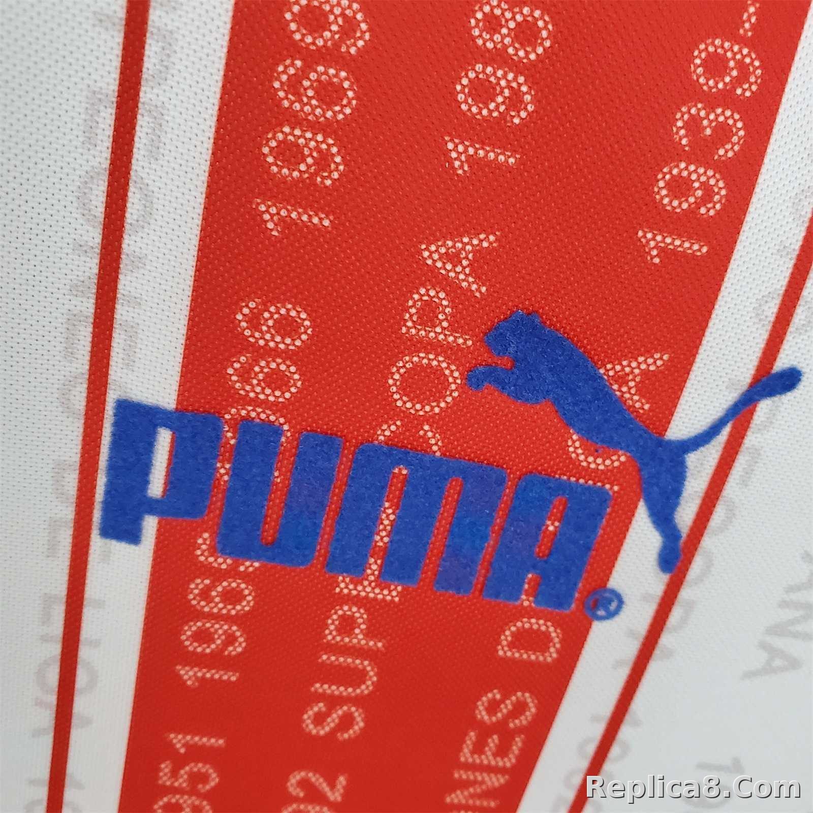 1995-96 Atletico Madrid Home Retro Jersey - detail