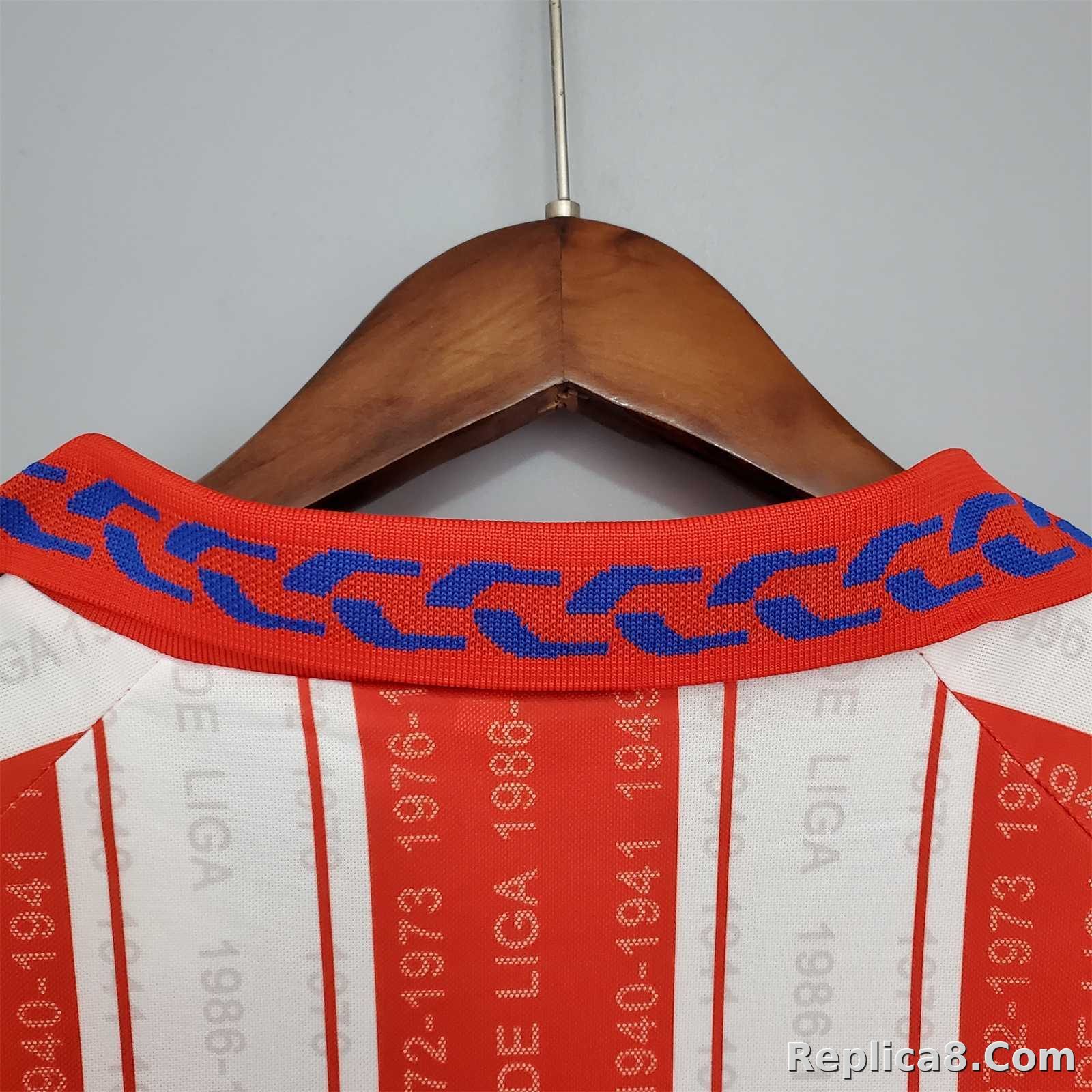 1995-96 Atletico Madrid Home Retro Jersey - detail