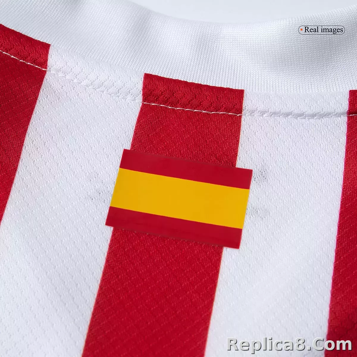 25-26 Atletico Madrid Home Soccer Full Kids Kit Jersey+Shorts - detail