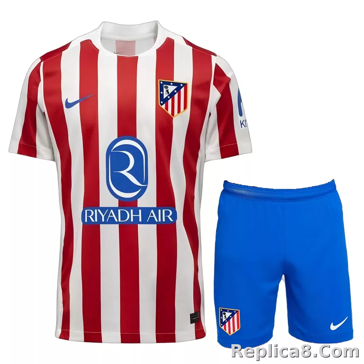 25-26 Atletico Madrid Home Soccer Kit Jersey+Shorts