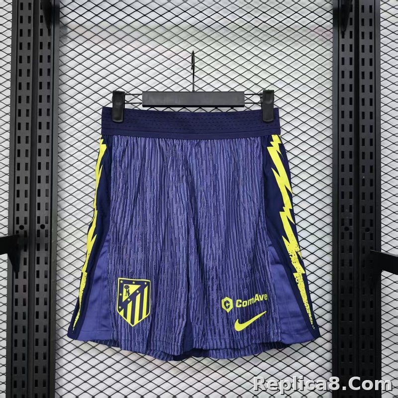 25-26 Atletico Madrid Away Soccer Shorts Player Version