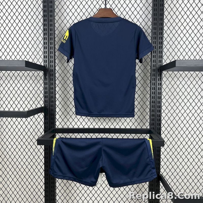 25-26 Atletico Madrid Away Soccer Kids Kit Jersey+Shorts - detail