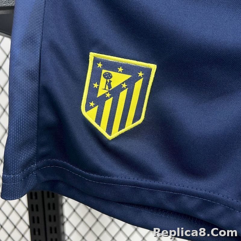 25-26 Atletico Madrid Away Soccer Kids Kit Jersey+Shorts - detail