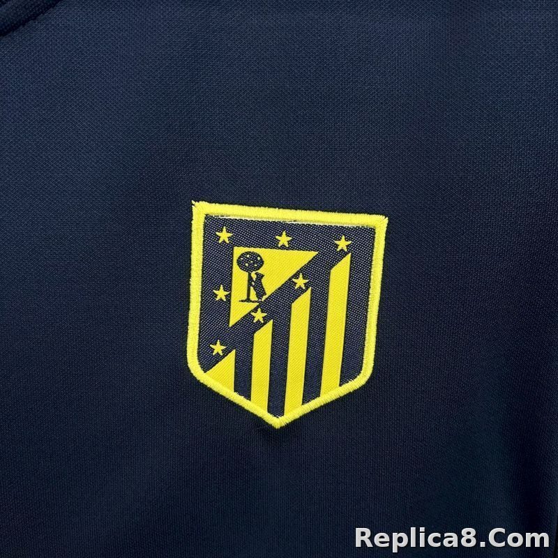 25-26 Atletico Madrid Away Soccer Kids Kit Jersey+Shorts - detail