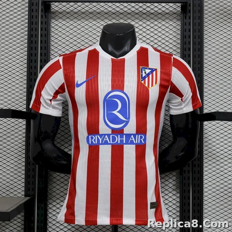 25-26 Atletico Madrid Home Soccer Jersey Player Edition
