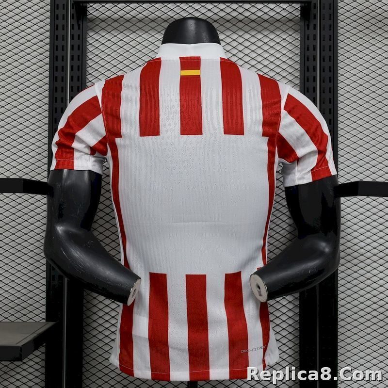 25-26 Atletico Madrid Home Soccer Jersey Player Edition - detail