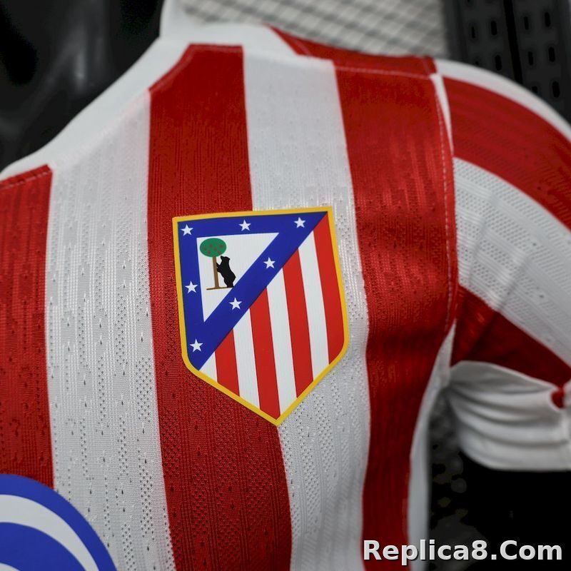 25-26 Atletico Madrid Home Soccer Jersey Player Edition - detail