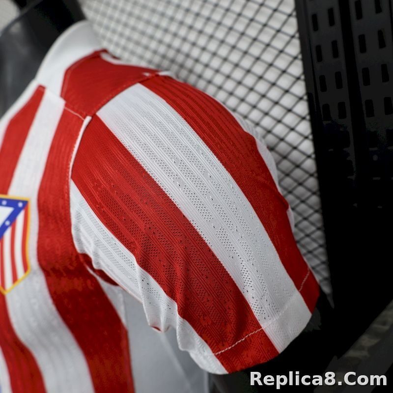 25-26 Atletico Madrid Home Soccer Jersey Player Edition - detail