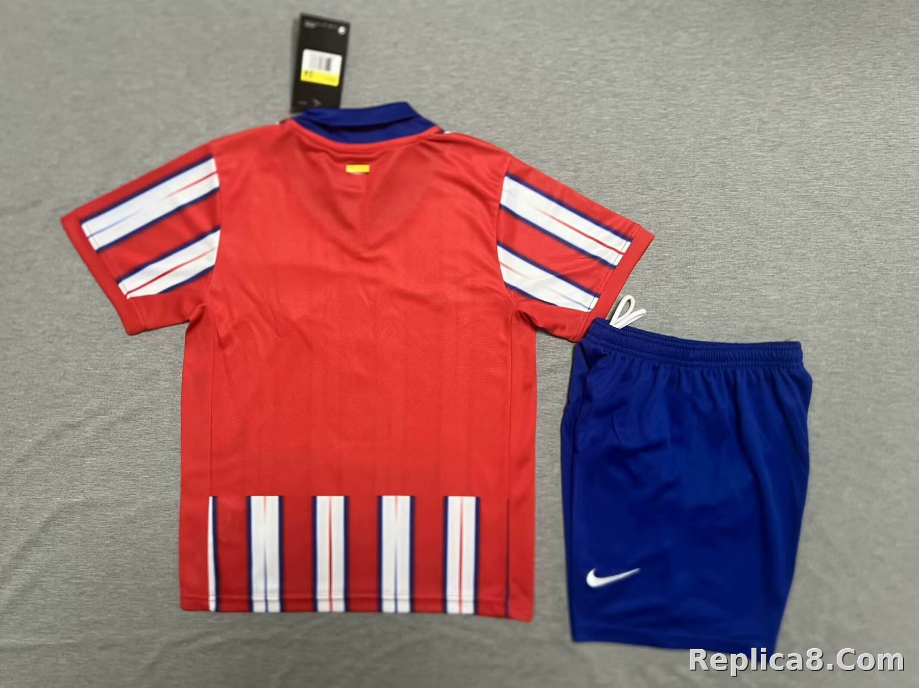 24-25 Atletico Madrid Home Soccer Kids Kit Jersey+Shorts - detail
