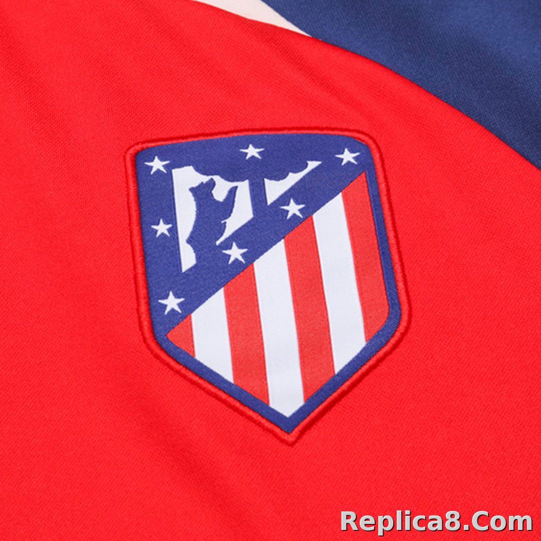 Atletico Madrid Zipper Sweatshirt Kit(Top+Pants) Red 2023/24 - detail
