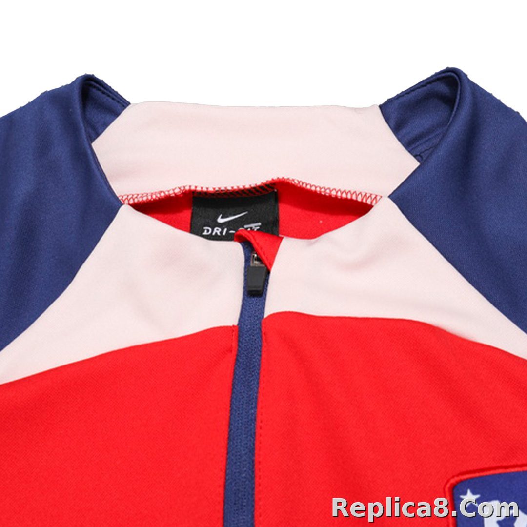 Atletico Madrid Zipper Sweatshirt Kit(Top+Pants) Red 2023/24 - detail