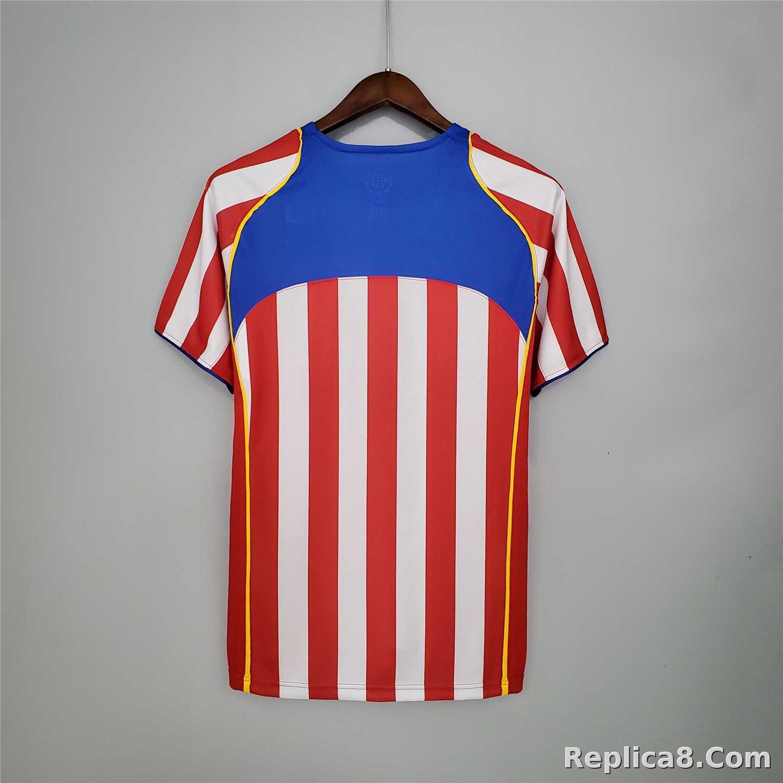 2004-2005 Atletico Madrid Home Jersey Fan Version - detail
