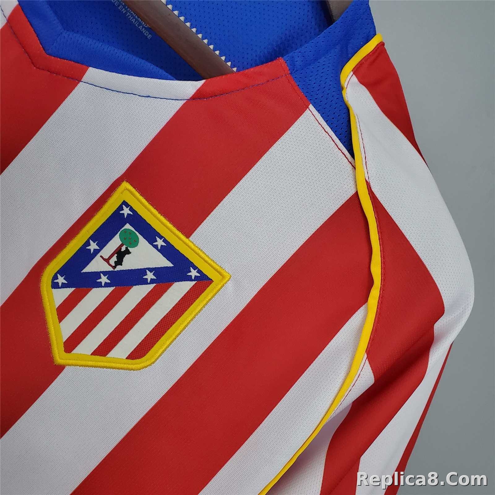2004-2005 Atletico Madrid Home Jersey Fan Version - detail