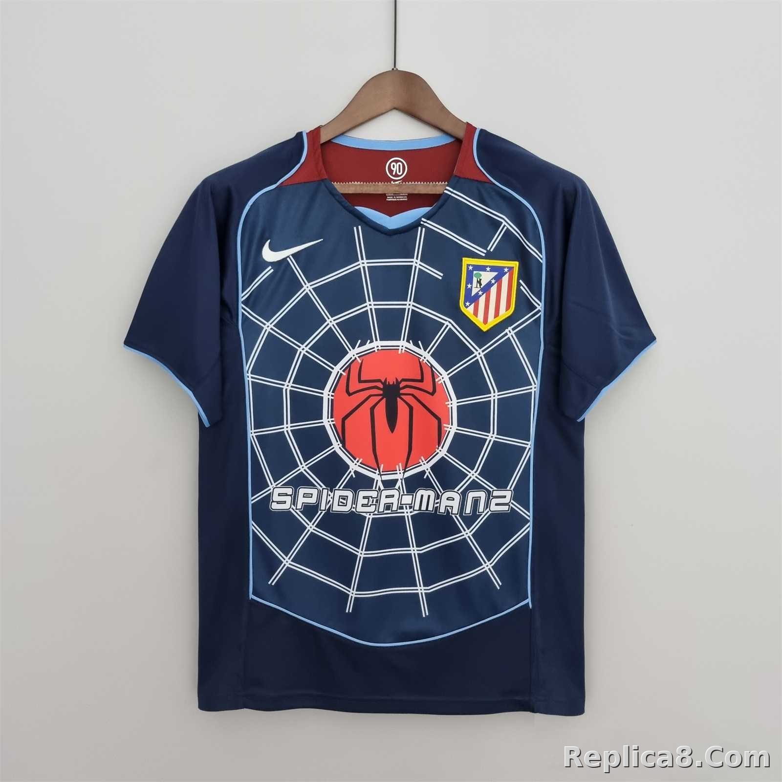 2004-2005 Atletico Madrid Away Jersey Fan Version