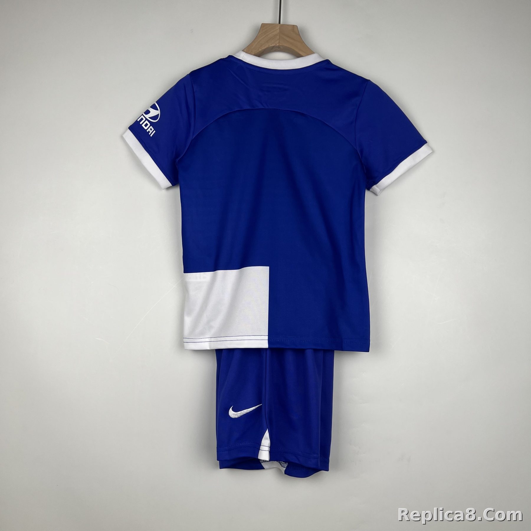 23-24 Atletico Madrid 120 Anniversary Away Kids Kit Jersey+Shorts - detail