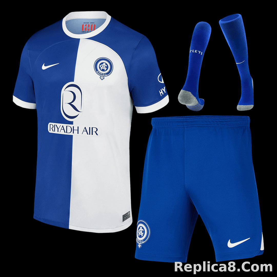 23-24 Atletico Madrid 120 Anniversary Away Jersey+Shorts+Socks