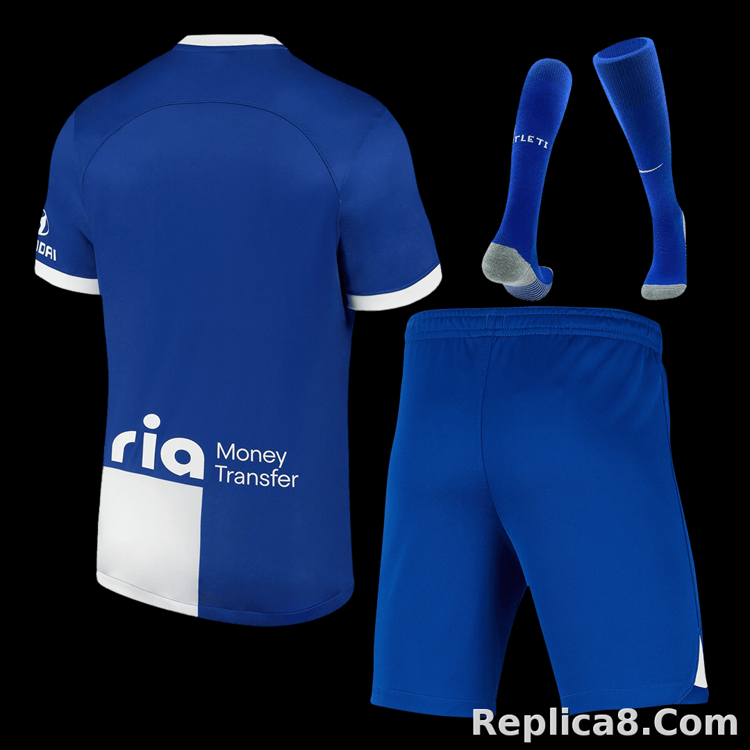 23-24 Atletico Madrid 120 Anniversary Away Jersey+Shorts+Socks - detail