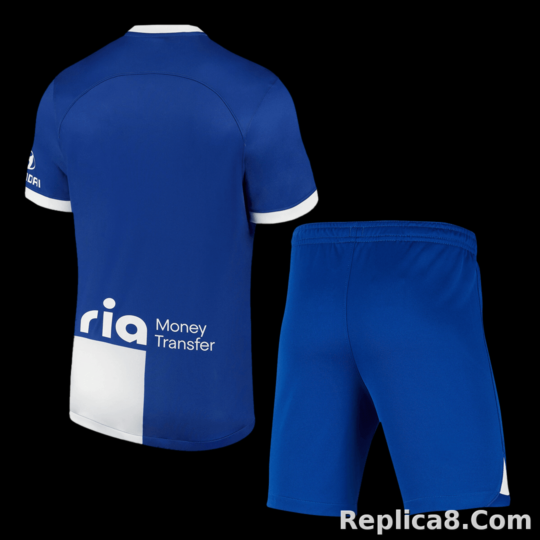 23-24 Atletico Madrid 120 Anniversary Away Jersey+Shorts - detail