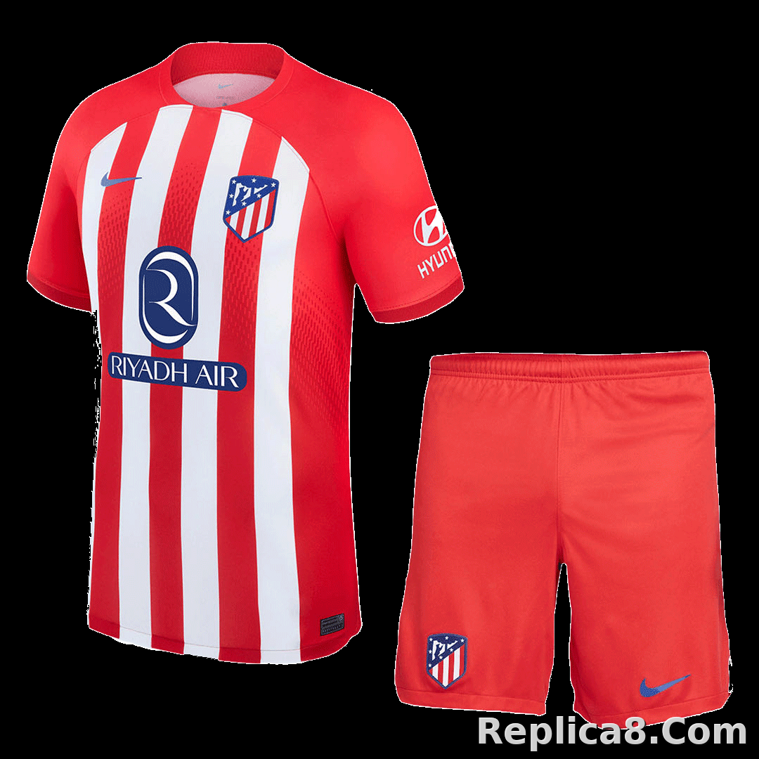 23-24 Atletico Madrid Home Kit Jersey+Shorts