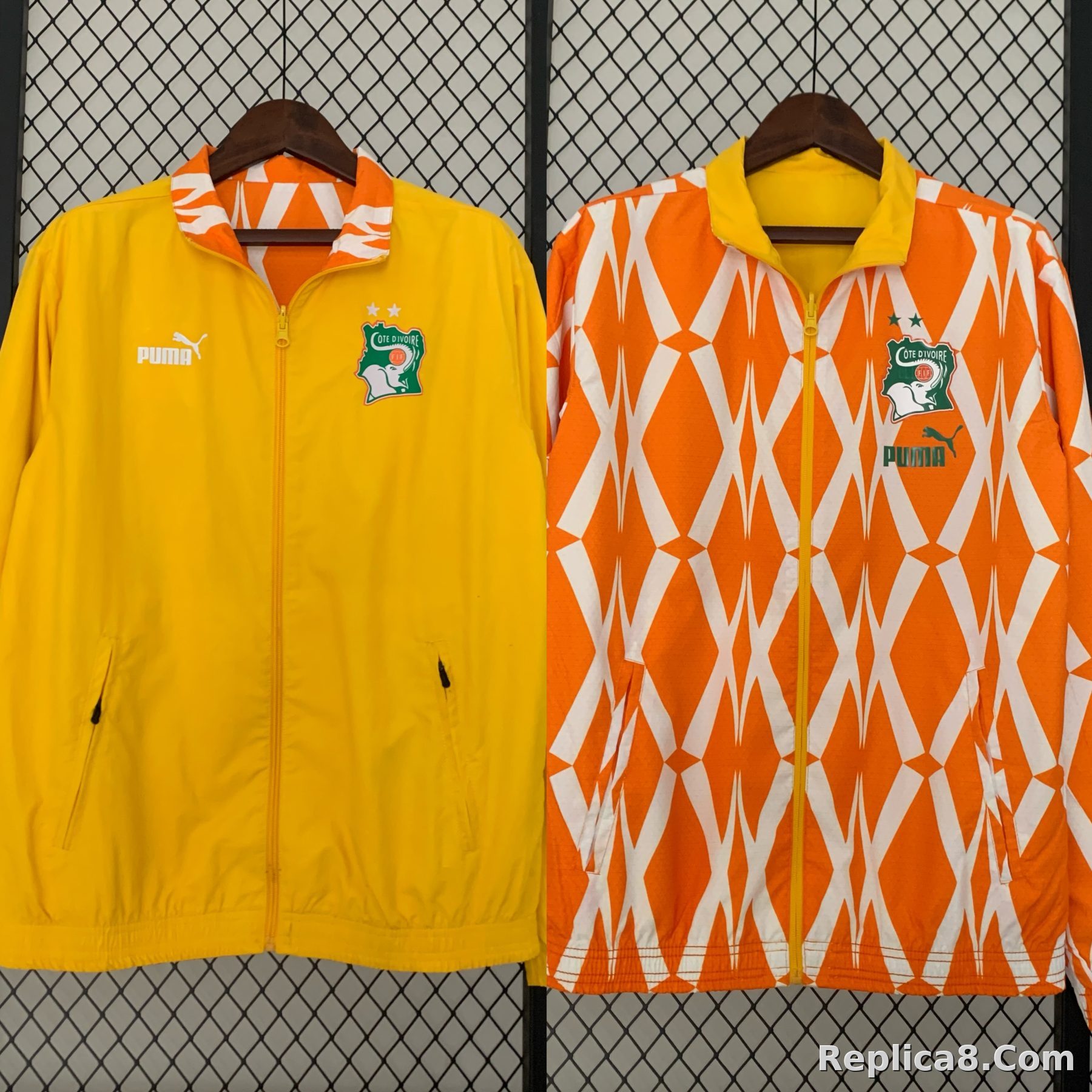 2023/24 Ivory Coast Trench Coat Reversible Windbreaker
