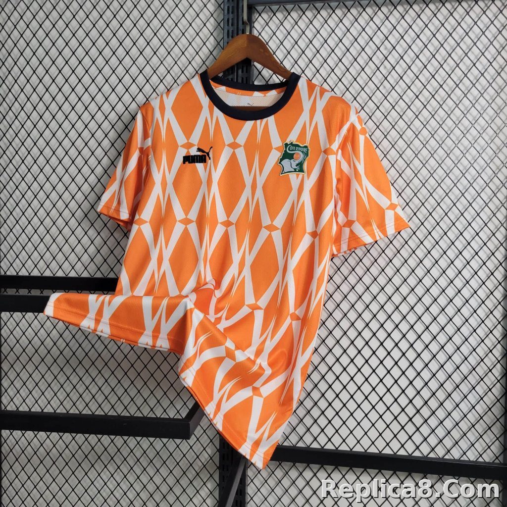 23-24 Ivory Coast Home Fan Edition Soccer Jersey - detail
