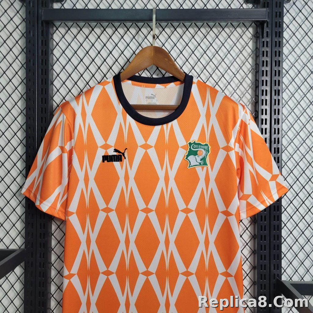23-24 Ivory Coast Home Fan Edition Soccer Jersey - detail