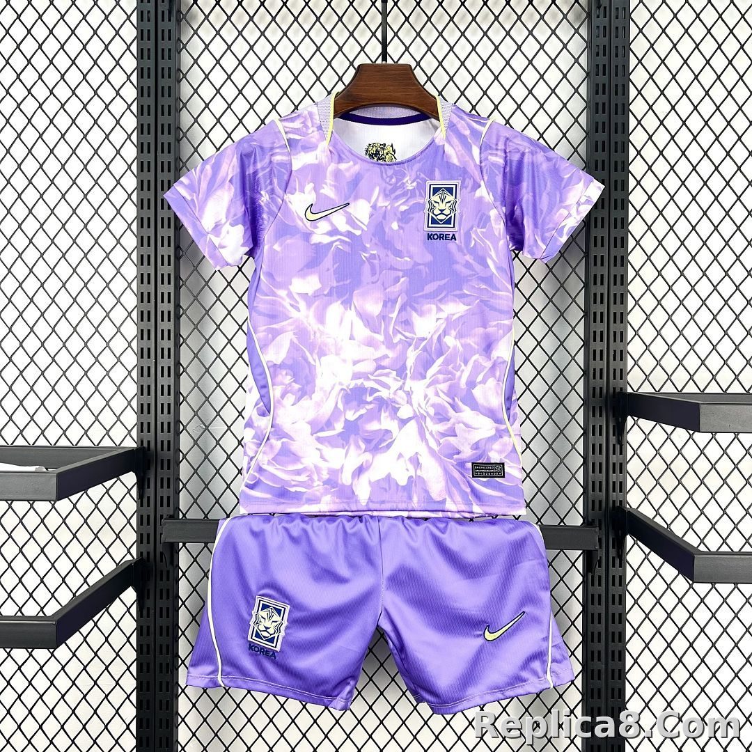 2026 South Korea World Cup Away Soccer Kids Kit Jersey+Shorts