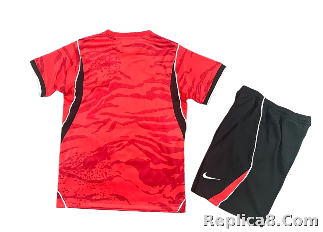 2026 South Korea World Cup Home Soccer Kids Kit Jersey+Shorts - detail