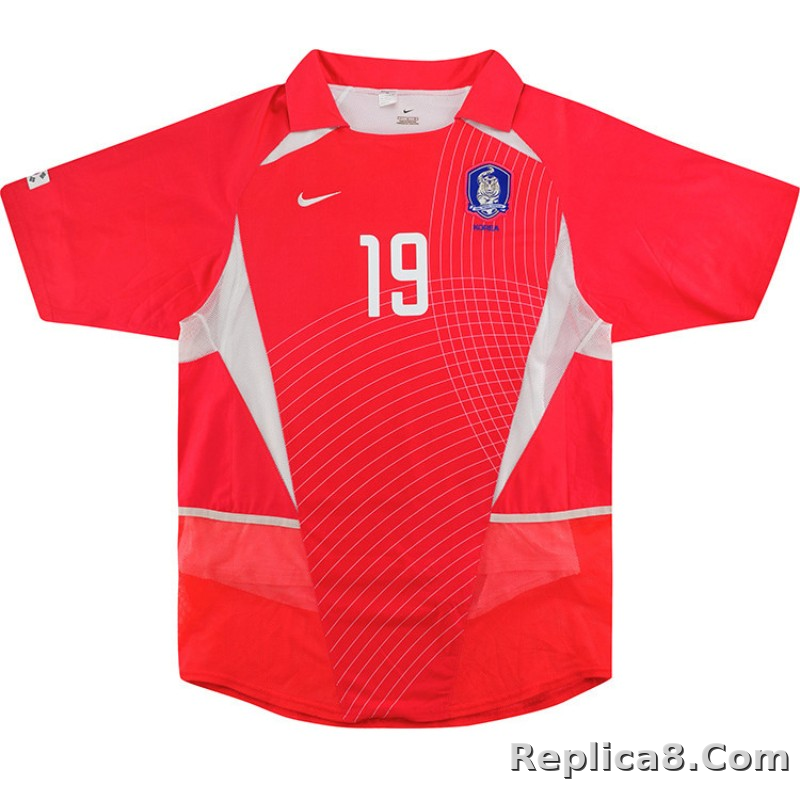 2002 South Korea World Cup Home Retro Jersey - detail