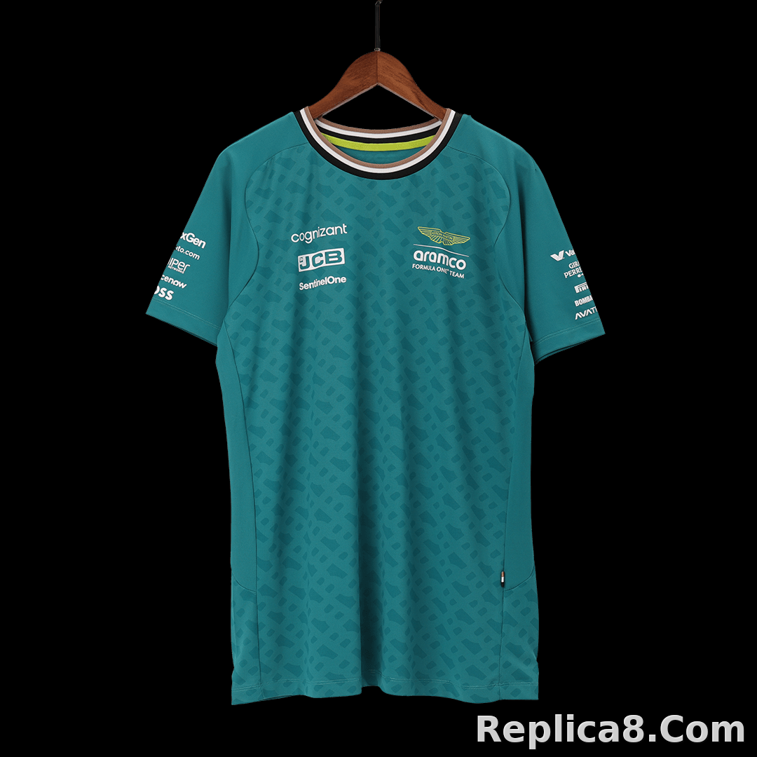 Aston Martin Aramco Cognizant F1 Racing Team Fernando Alonso Driver T-Shirt 2024 - detail