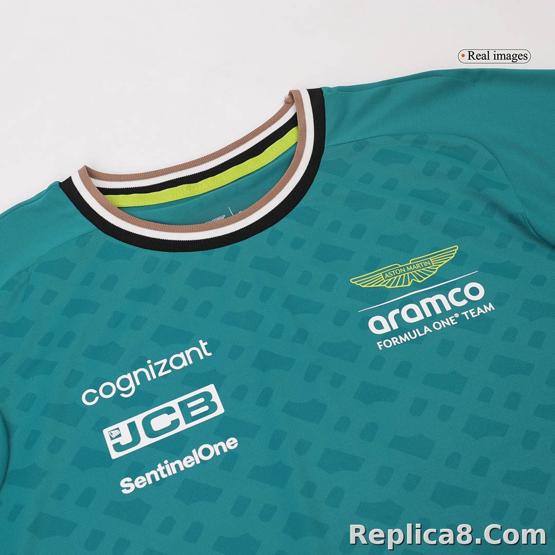 Aston Martin Aramco Cognizant F1 Racing Team Fernando Alonso Driver T-Shirt 2024 - detail