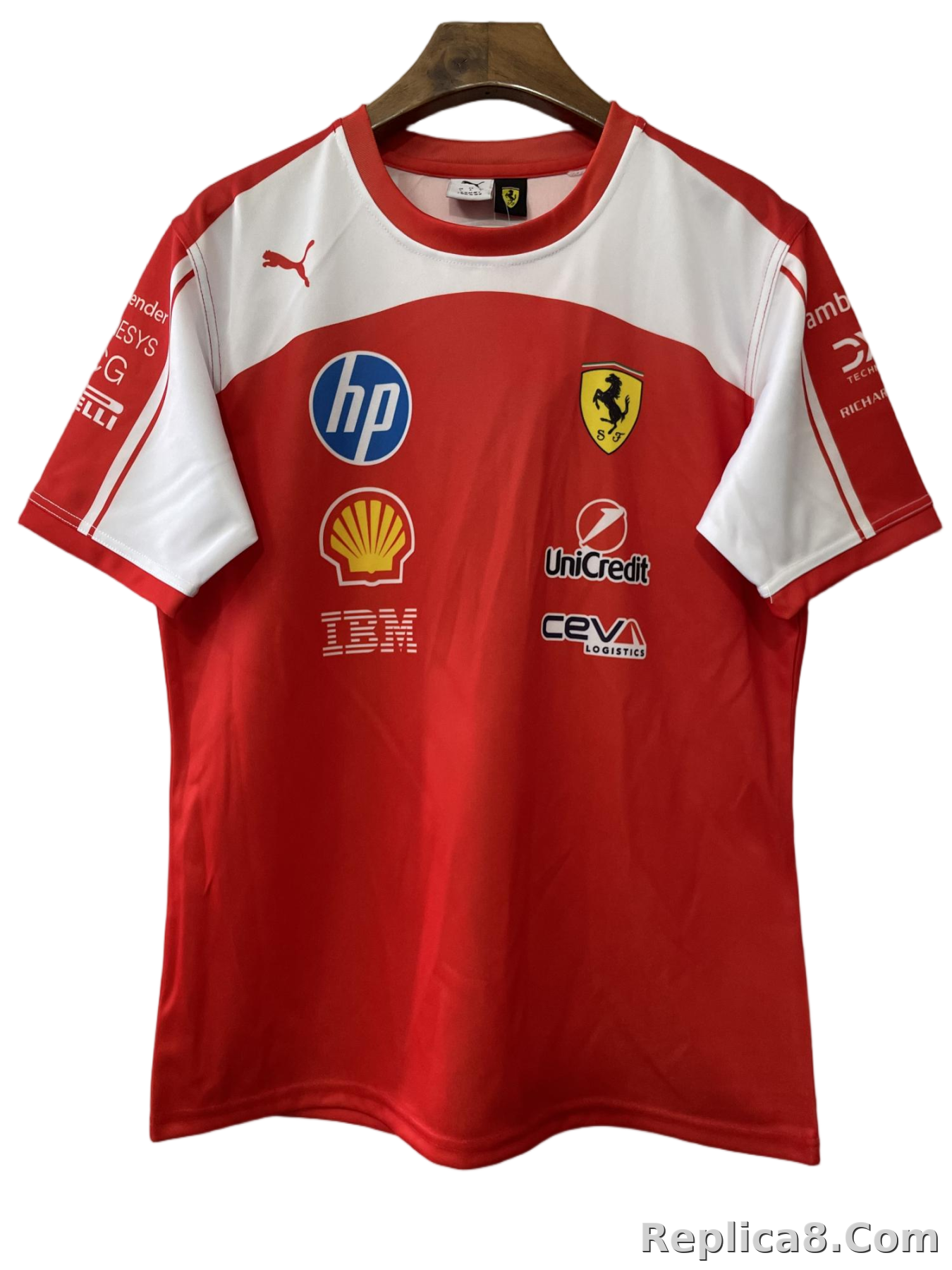 Scuderia Ferrari F1 Racing Team Driver T-Shirt 2026 - detail