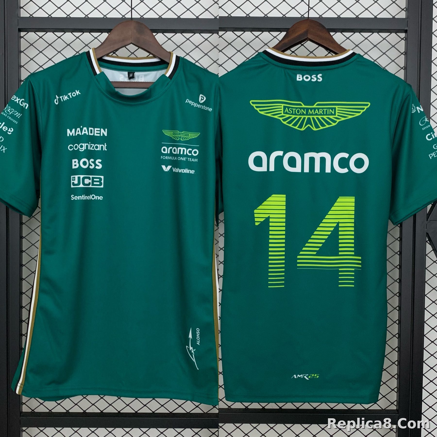 Aston Martin F1 Racing Team Fernando Alonso Driver T-Shirt 2025