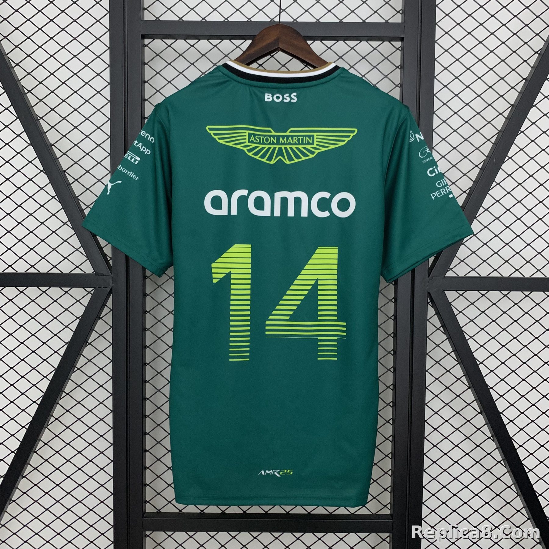 Aston Martin F1 Racing Team Fernando Alonso Driver T-Shirt 2025 - detail