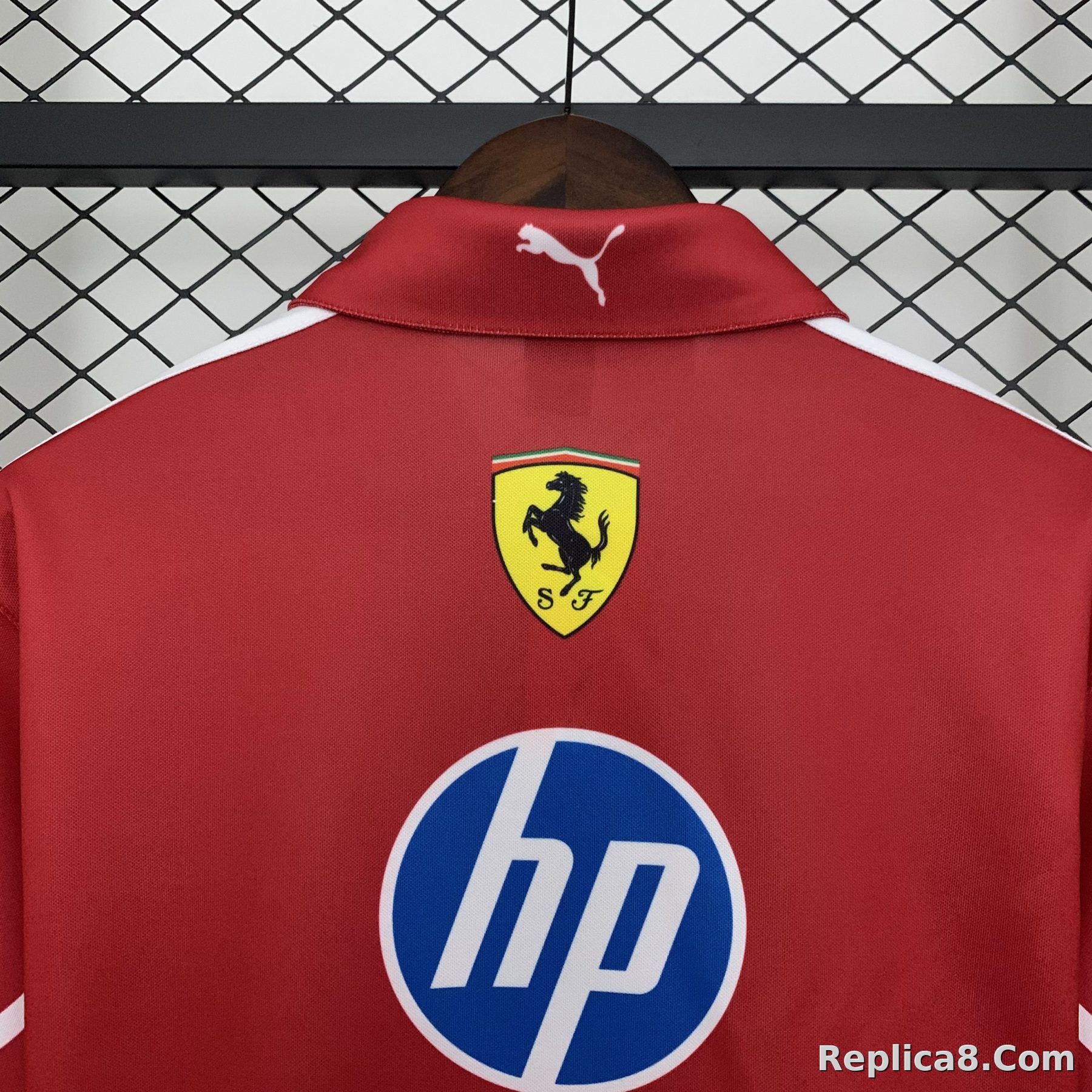 Scuderia Ferrari F1 Racing Team Polo T-Shirt 2025 - detail