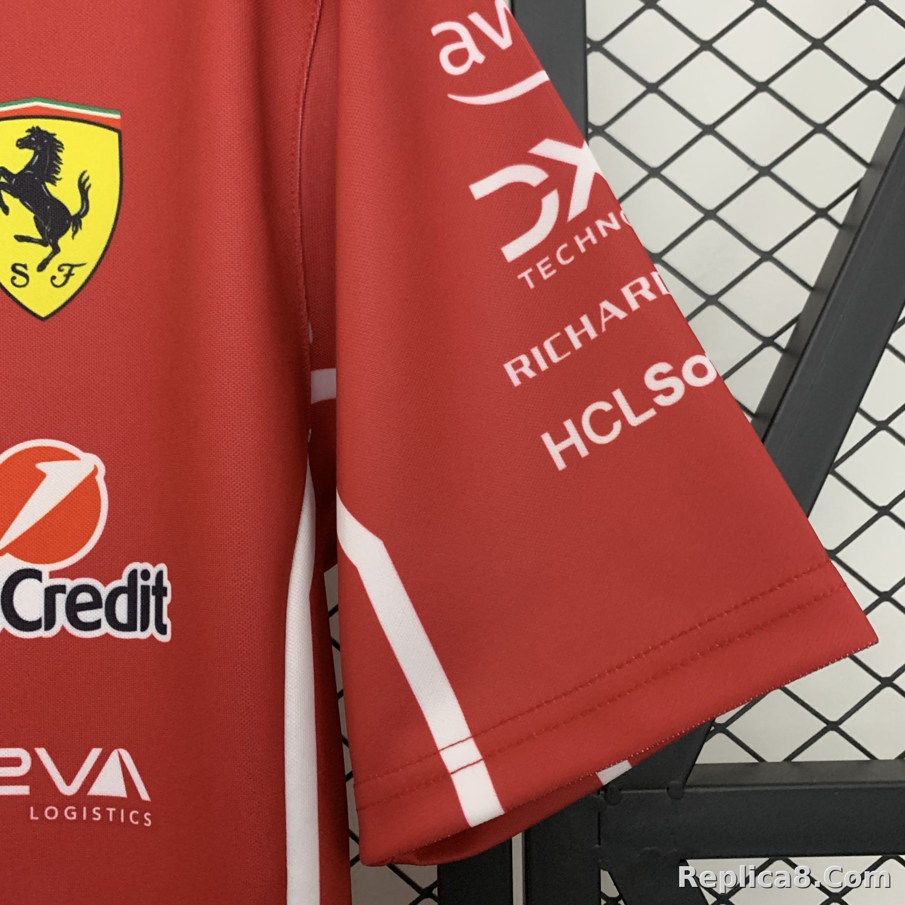 Scuderia Ferrari F1 Racing Team Polo T-Shirt 2025 - detail