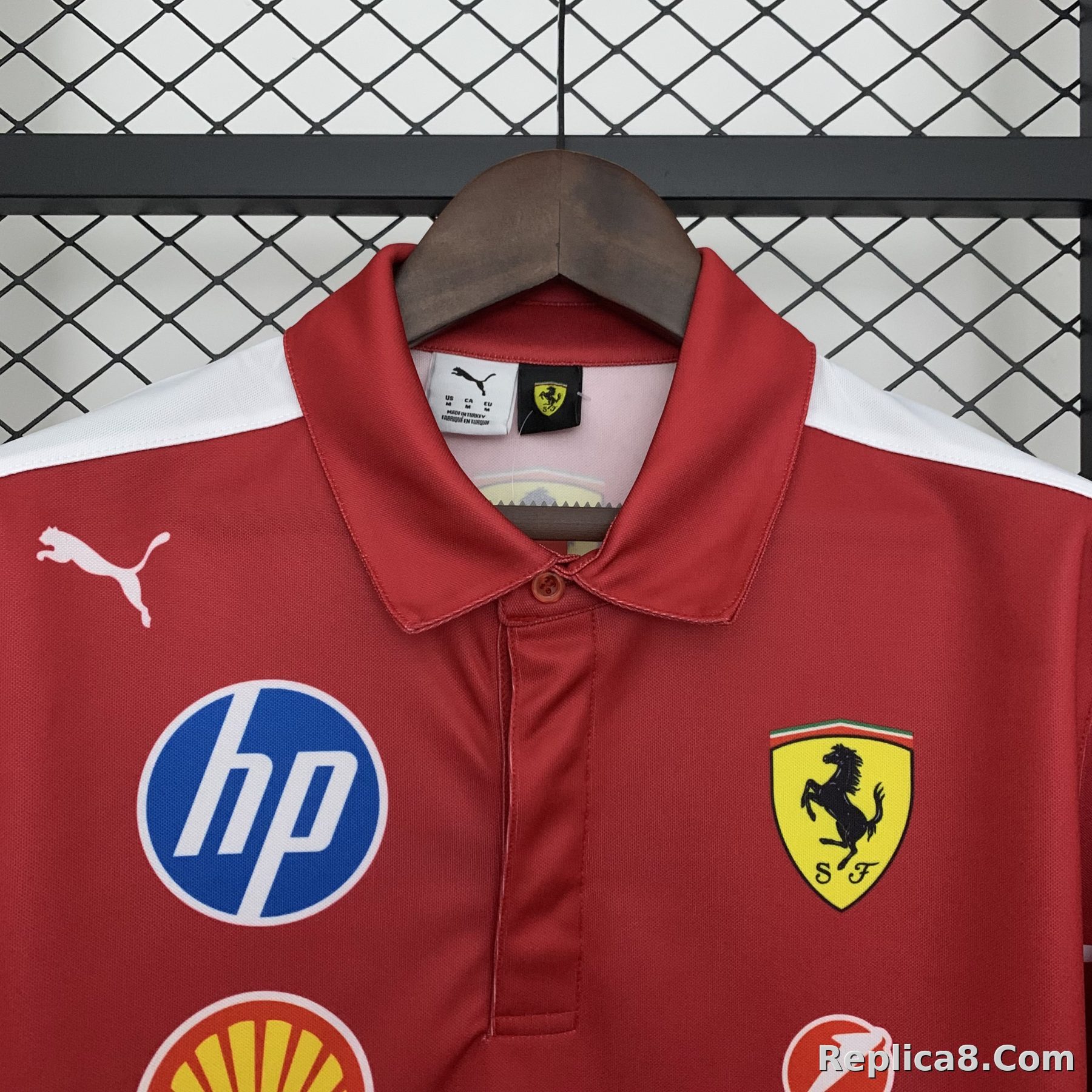 Scuderia Ferrari F1 Racing Team Polo T-Shirt 2025 - detail
