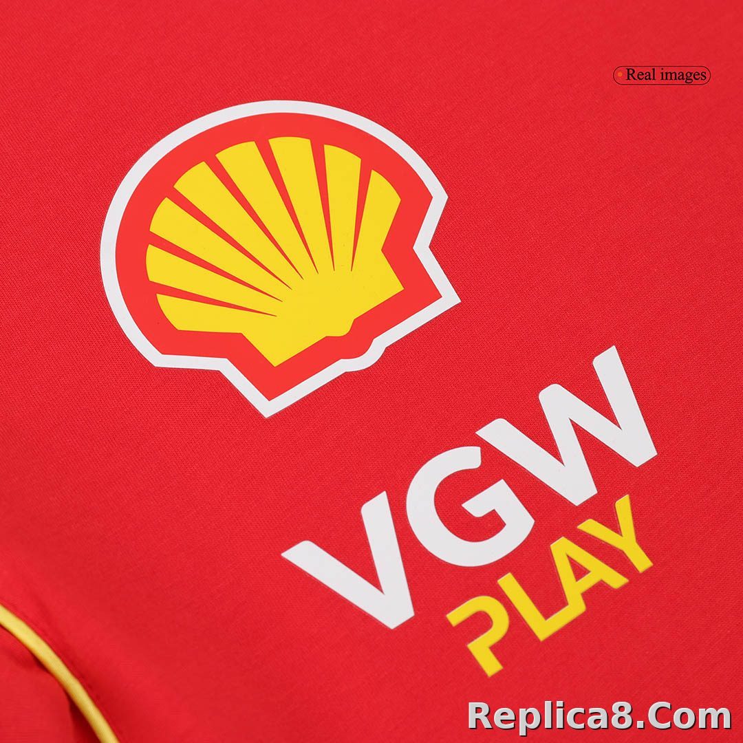 Scuderia Ferrari F1 Racing Team Charles Leclerc Driver T-Shirt 2024 - detail
