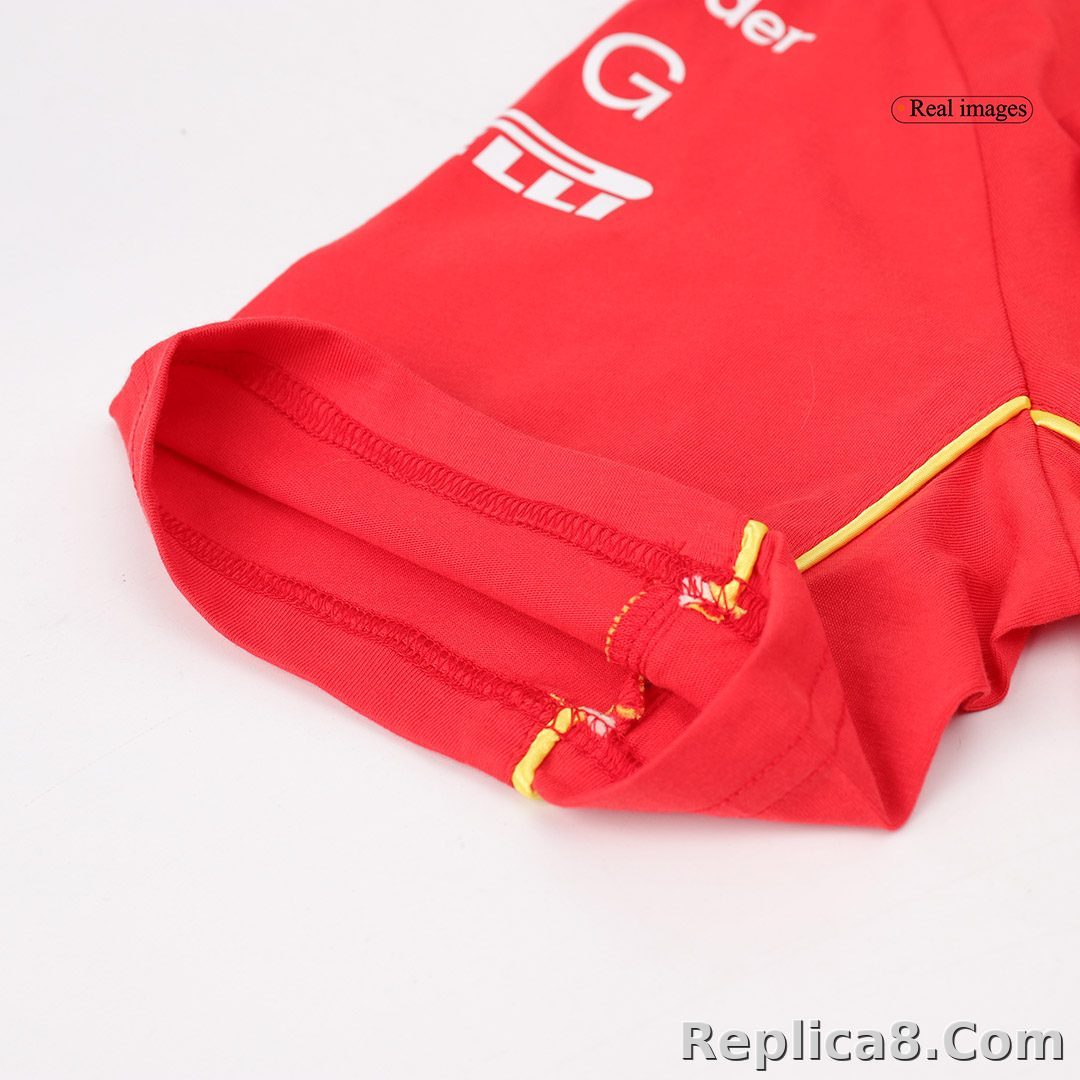 Scuderia Ferrari F1 Racing Team Charles Leclerc Driver T-Shirt 2024 - detail