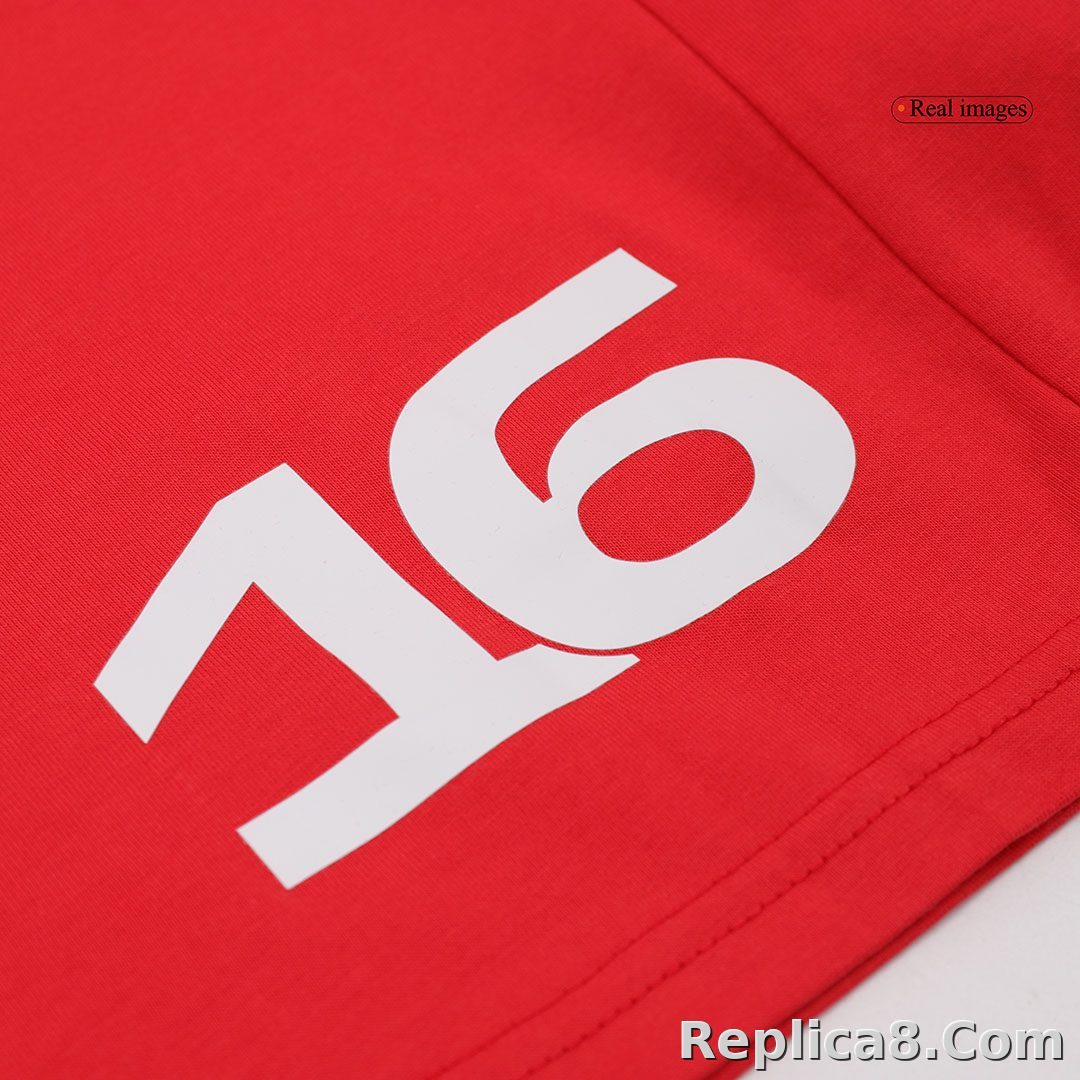 Scuderia Ferrari F1 Racing Team Charles Leclerc Driver T-Shirt 2024 - detail