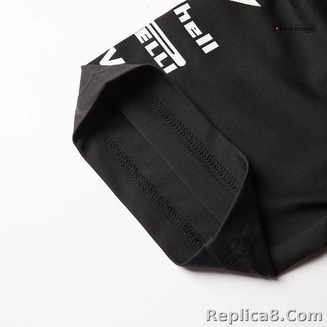 Mercedes AMG Petronas F1 Racing Team Black T-Shirt 2025 - detail